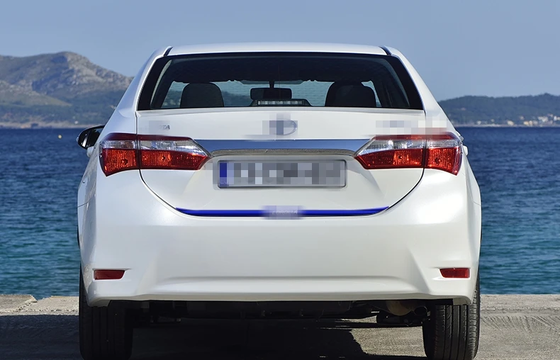 Для toyota corolla 2014 2018 задняя защитная накладка для багажника из нержавеющей стали на