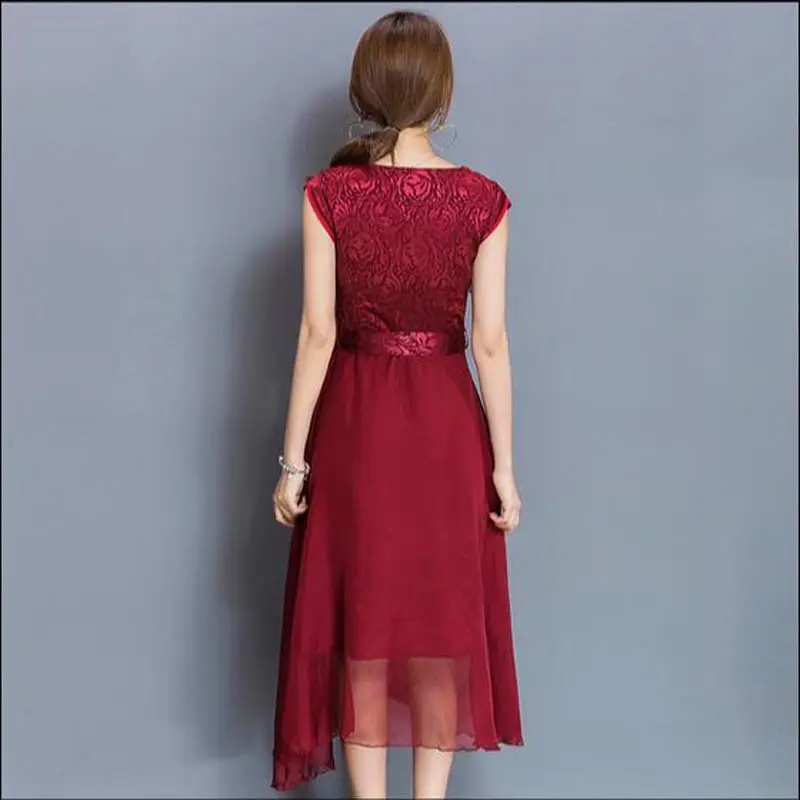 Женское длинное платье из искусственного шелка Clobee Элегантное Длинное офисное с