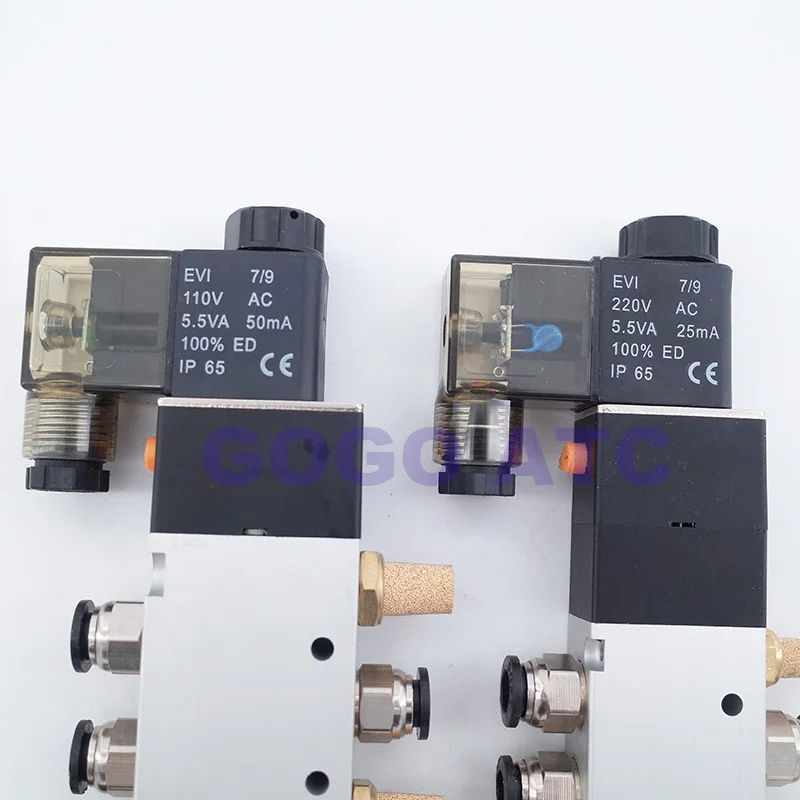 4V120-06 4V130C 4V220-08 4V230C-08 4V320-10 4V420 клапаны с разъемом глушителя 4 мм/6 мм/8 мм/10 мм/12 мм 5/2 5/3 способ электромагнитный клапан