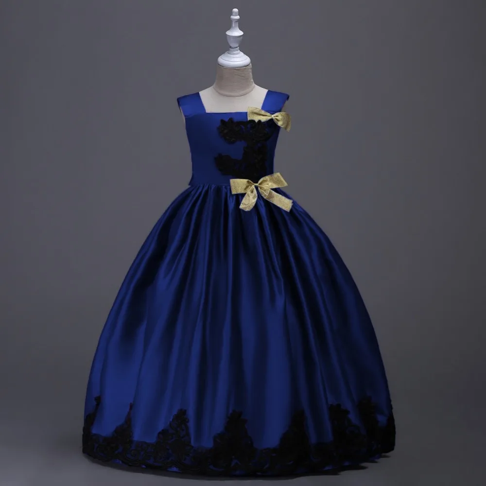 Платье для девочек осень 2017 года Monsoon детское длинное платье выпускного вечера