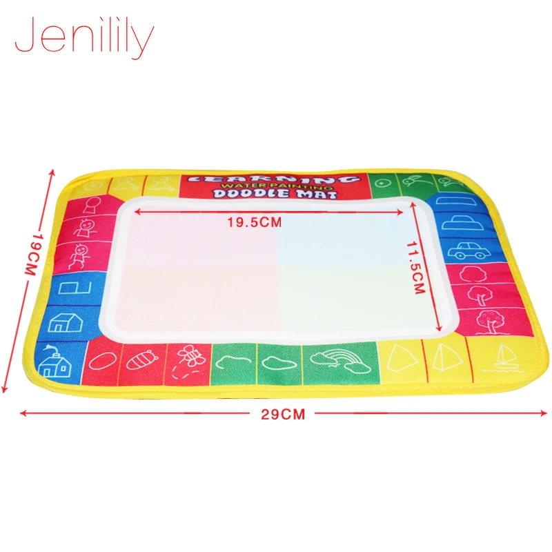 4 цвета детская игрушка для рисования мини коврик водой с 1 волшебной ручкой доска