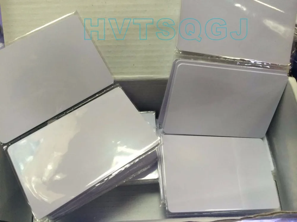 

500pcs/lot Free shipping 13.56mhz FM1108 Contactless IC Card Blank White PVC Card