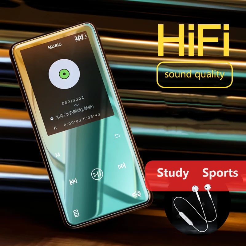 Yescool X8 8 Гб металлический сенсорный ключ Bluetooth MP3 музыкальный плеер Поддержка fm-радио электронная книга hifi аудио видео плеер с динамиком Walkman