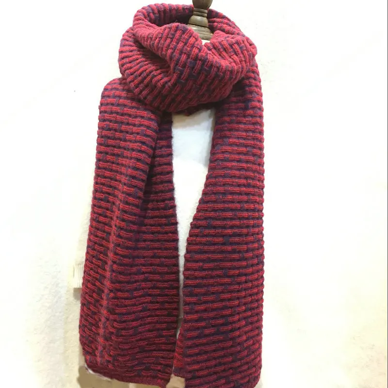 Шарф женский цветной с геометрическим узором YG453|shawl poncho|scarf womenknit scarf |