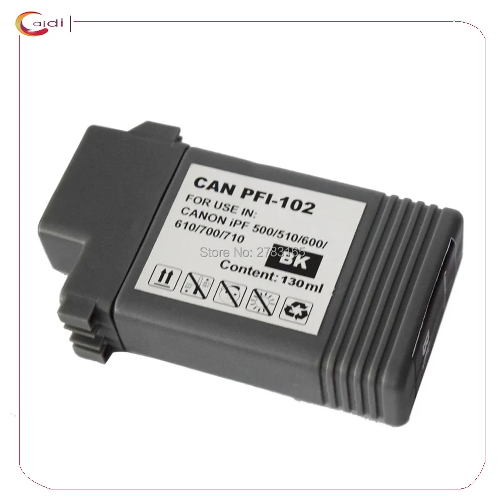 1 шт черный совместимый чернильный картридж PFI 102 чернил для принтера Canon IPF 700 710 720