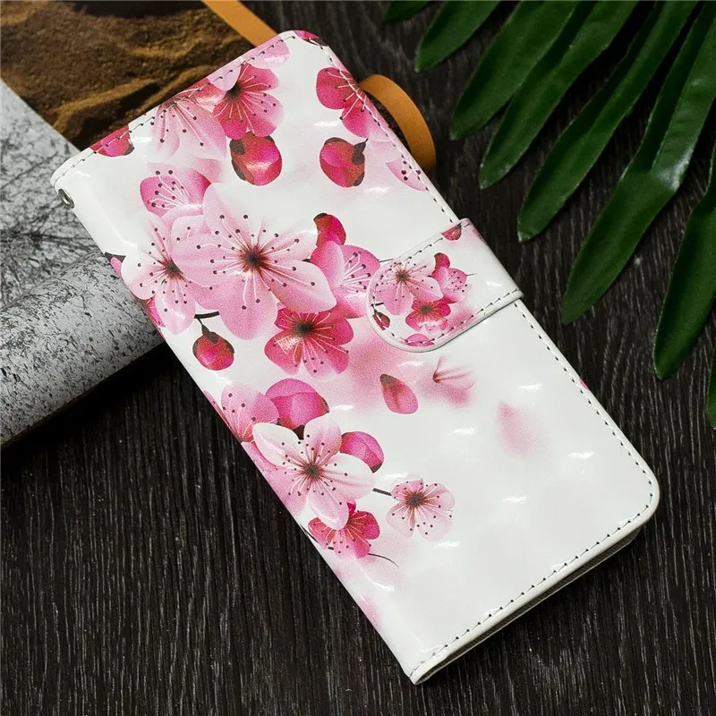 Кожаный флип-чехол для huawei mate 20 Lite, чехол для huawei mate 20 Lite, чехол с цветком и 3D рисунком, кошелек, чехол для телефона s Etui - Цвет: J