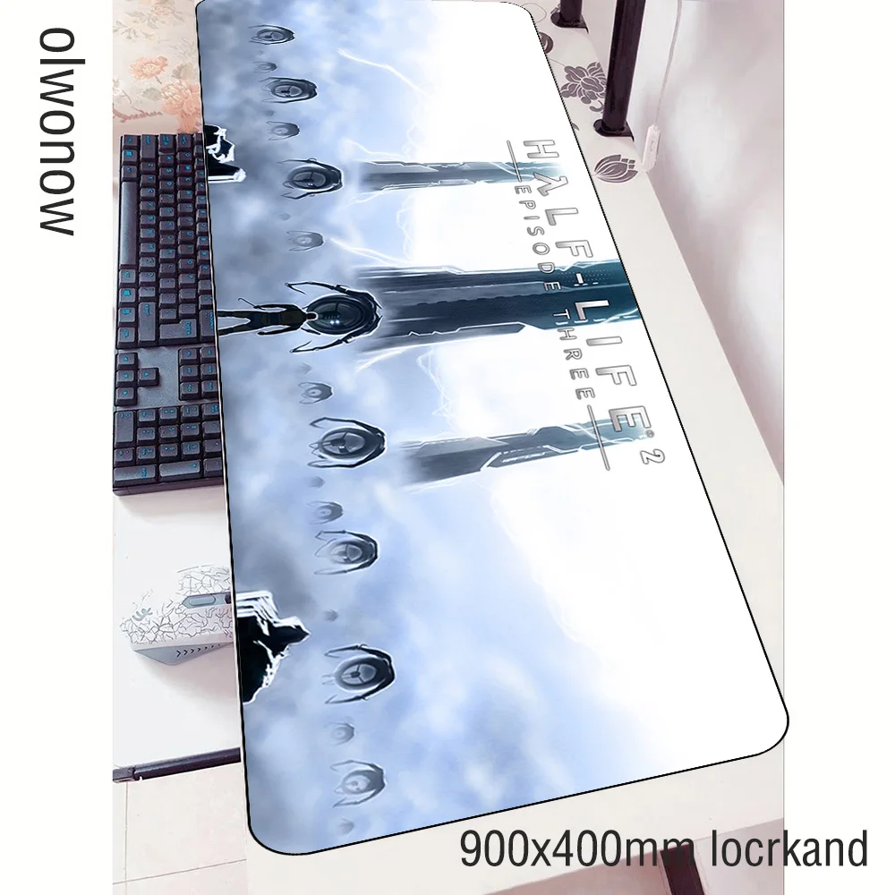 Коврик для мыши half life геймер милый 90x40 см notbook игровой коврик большой Настольный PC
