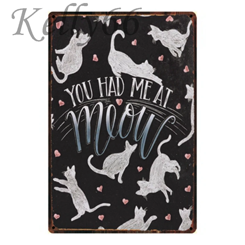 

[ Kelly66 ] love dog Mom Quote Vintage Metal Sign Tin Poster Home Decor Bar Wall Art Painting 20*30 CM Size y-1297