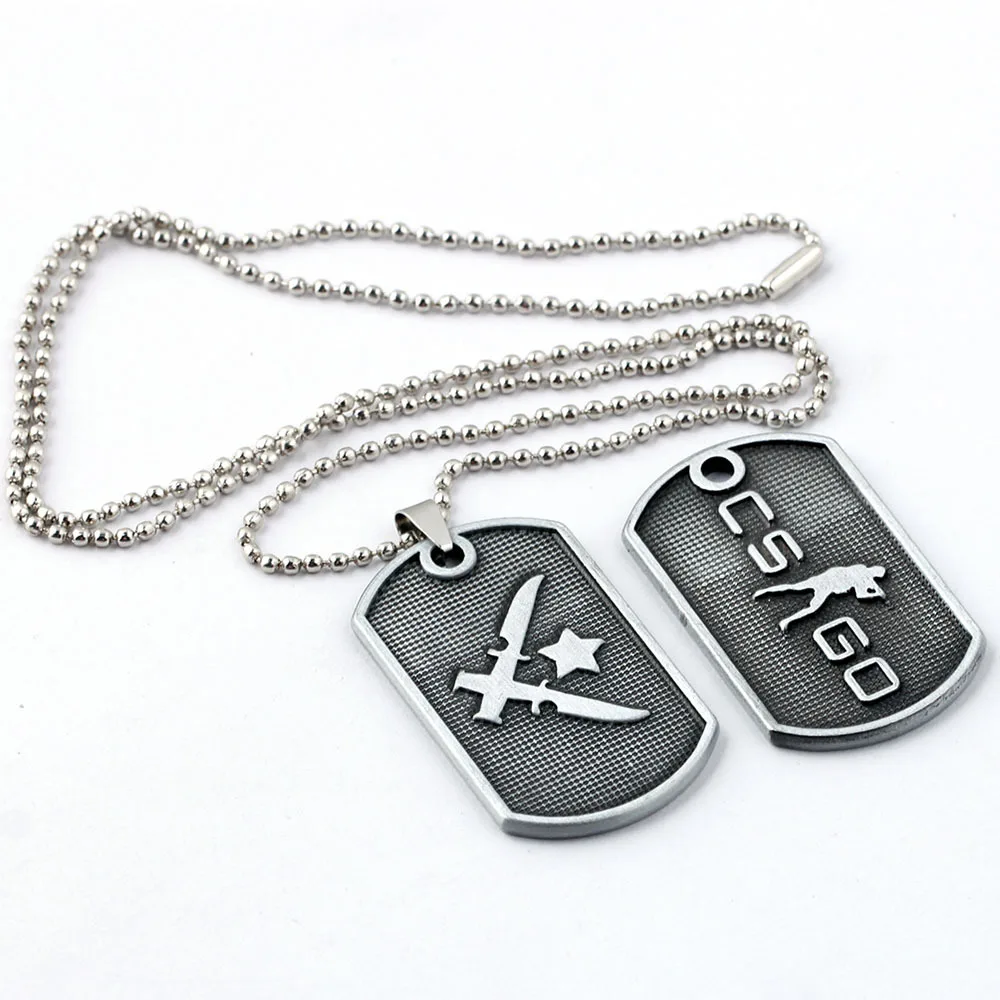 SamYeung 4 стиля CS GO CT $ T ожерелье для мужчин CSGO Gun нож крыло аниме Neckless Collier Homme мужские