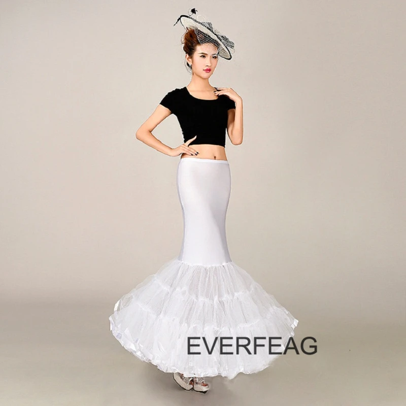 2020 эластичная тканевая длинная юбка американка Русалочка пышная Нижняя Jupon Mariage