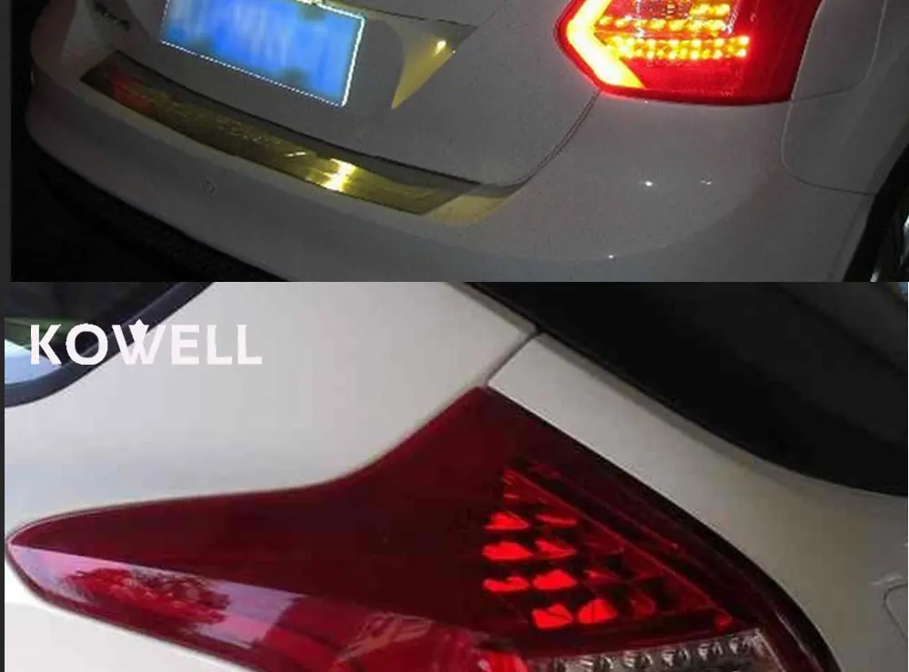 KOWELL автомобильный Стайлинг для Ford Focus 2 задние фонари 2012 2013 светодиодный задний фонарь задний багажная лампа крышка drl+ сигнал+ тормоз+ обратный