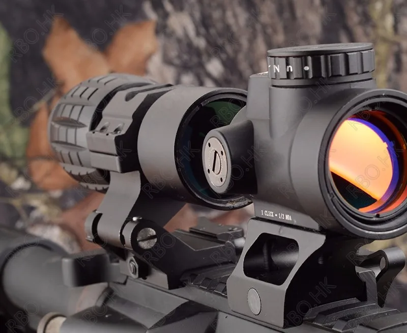 Тактический прицел с красной точкой 3x лупа подходит для прицела Aimpoint с откидной в сторону Пикатинни Вивер рейку Охота M9443