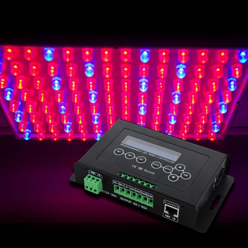 Bc-322-6A Dc12V-36V таймер Led диммер аквариумный контроллер Srip света Dmx 512 вход