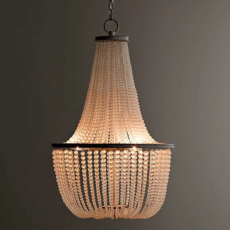 Z люстра во французском стиле ретро пасторальная для спальни детской комнаты