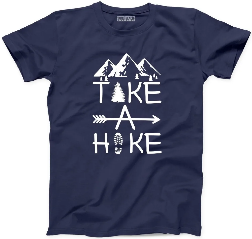 &quotTake A футболка Hike Funny Hiker Happy Camper New Adventure Mountain Graphic Tee 2019 хлопковая забавная с