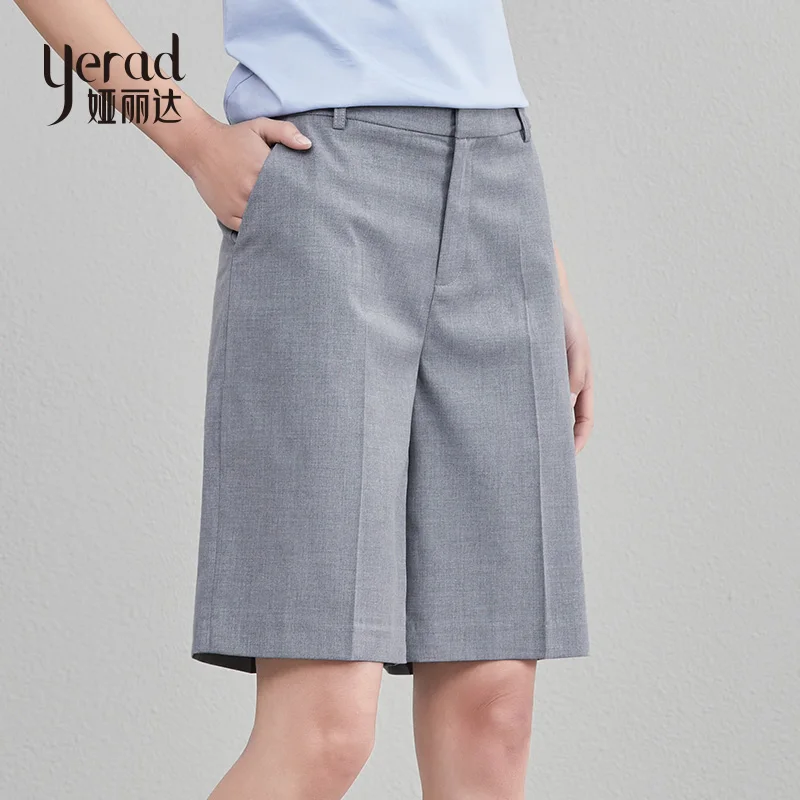 YERAD 2019 New Summer Women Shorts Fashion Wide Leg Female Casual Loose Fit Bermudas Suit | Женская одежда