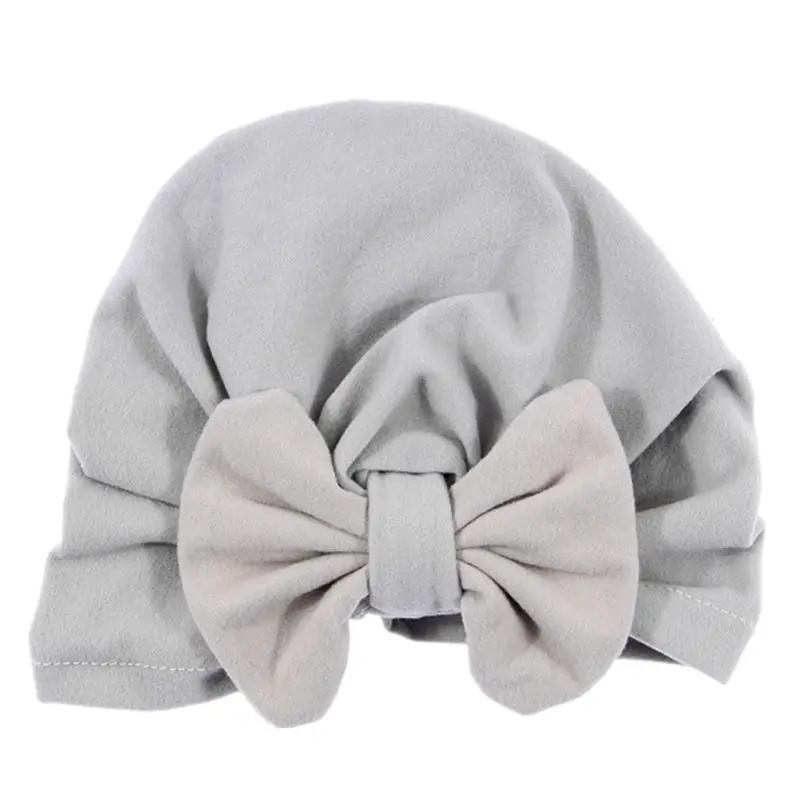 Bnaturalwell Baby girls turban hat with bow Turbans for Infant toddler Topknot beanie shower gift stretchy H113S | Детская одежда и