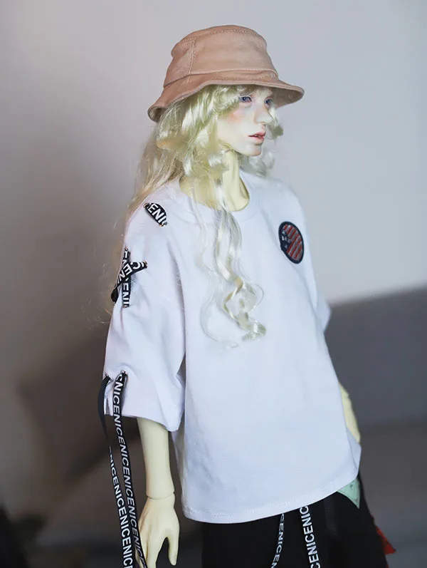 Футболка с коротким рукавом и лентами для шарнирной куклы 1/3 BJD SD DD Размер дяди SSDF
