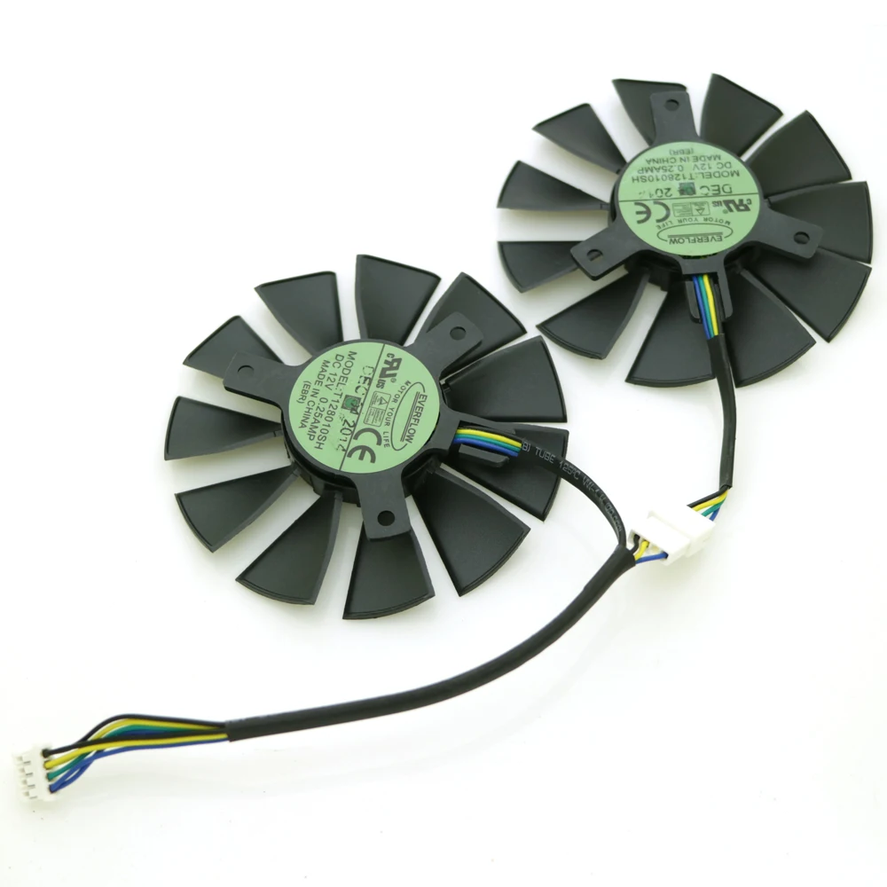 Бесплатная доставка T128010SH 12 в 0 25 а 75 мм 39*39*39 VGA вентилятор для ASUS STRIX GTX960 GTX750TI
