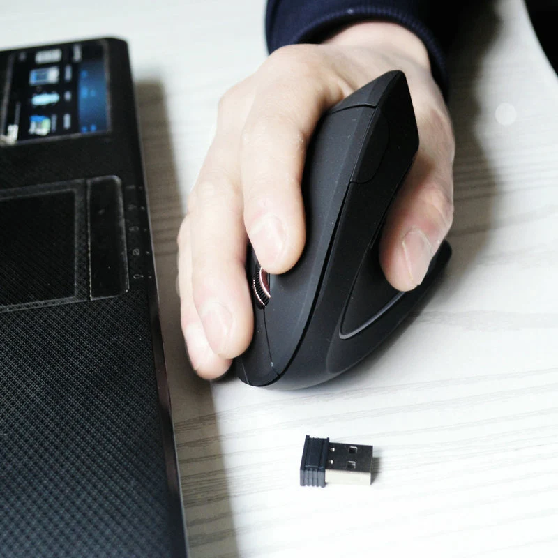 

New Hot 2.4GHz Bluetooth Wireless Mouse Rechargeable Ergonomic Optical Vertical Mice