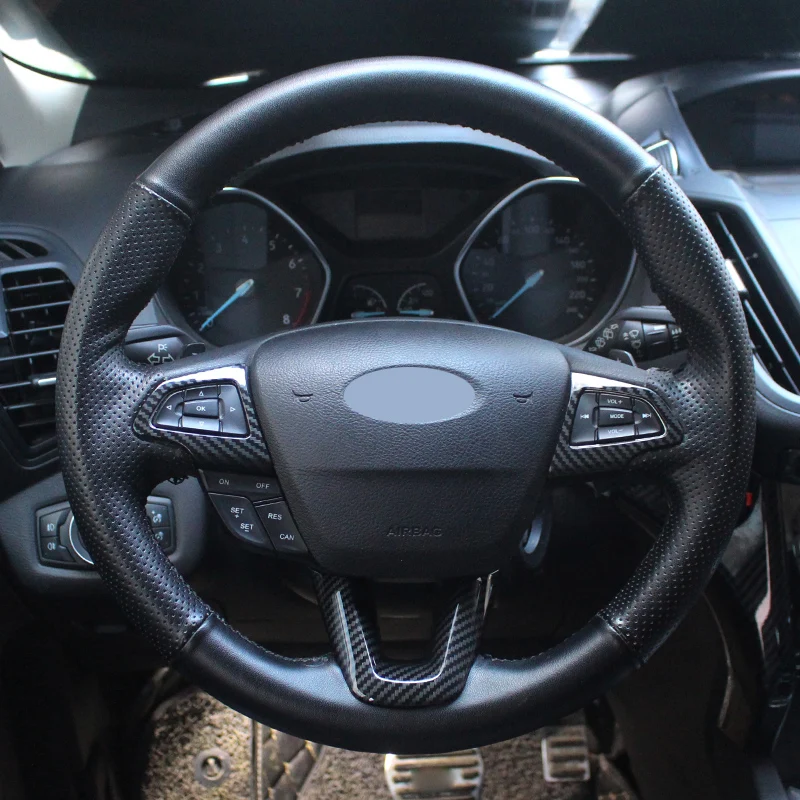 Для Ford Kuga Escape Ecosport 2017 2018 аксессуары 3 шт./компл. Защита рулевого колеса автомобиля