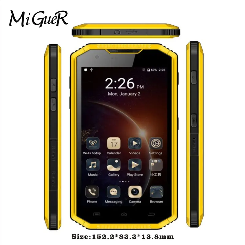 E & L W7 смартфон с 5 дюймовым дисплеем четырёхъядерным процессором MTK6735 ОЗУ 1 ГБ ПЗУ