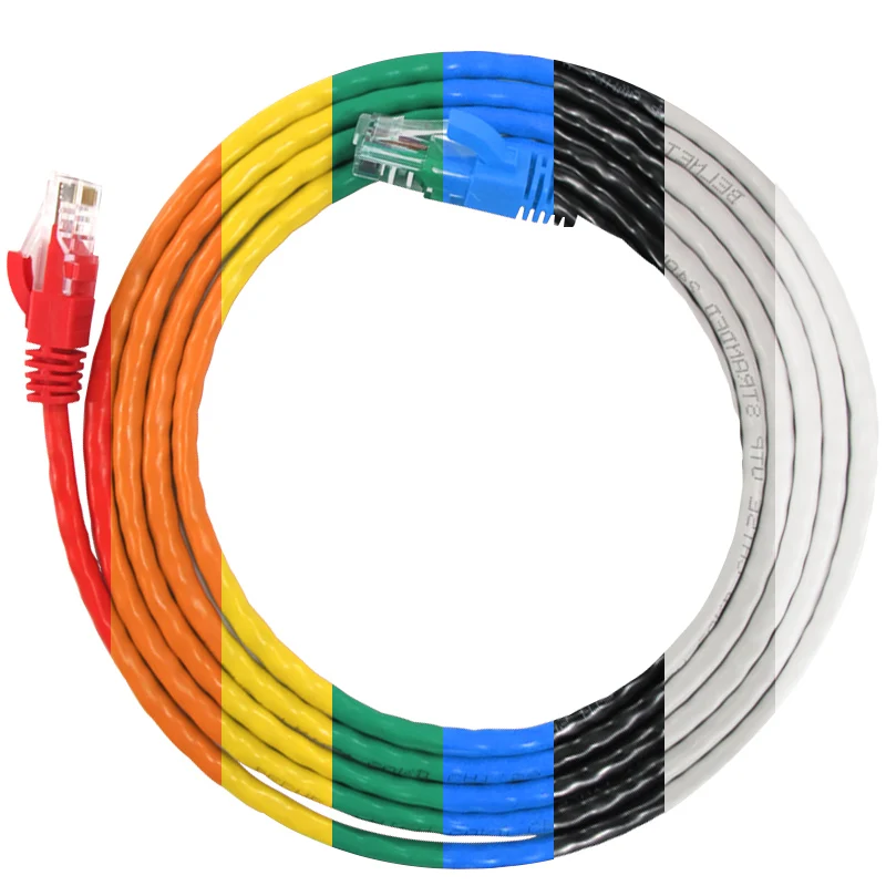 Сетевой кабель Ethernet BELNET RJ45 CAT5e UTP неэкранированный 5/3/2/0 2 м витая пара для