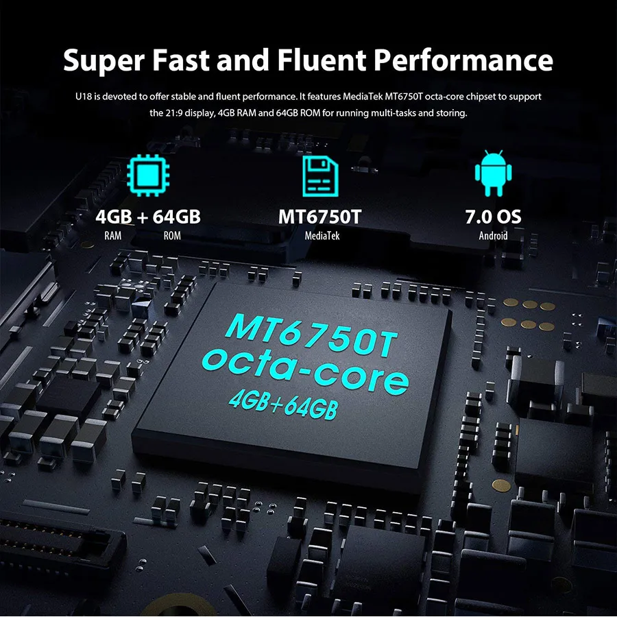 Оригинальный мобильный телефон Oukitel U18 5 85 дюйма 21:9 полный дисплей распознавание