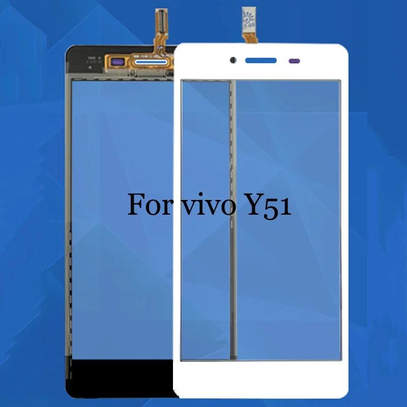 Для BBK Vivo Y51 Y51A Y51L черно белый сенсорный экран дигитайзер сенсорная сменная