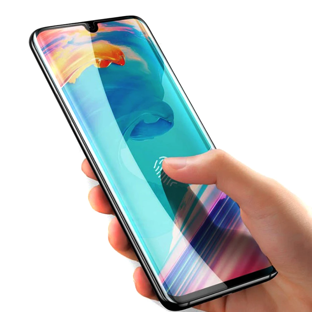 Полное покрытие корпуса из закаленного стекла для Huawei P30 Pro Lite 50 шт./лот 9H