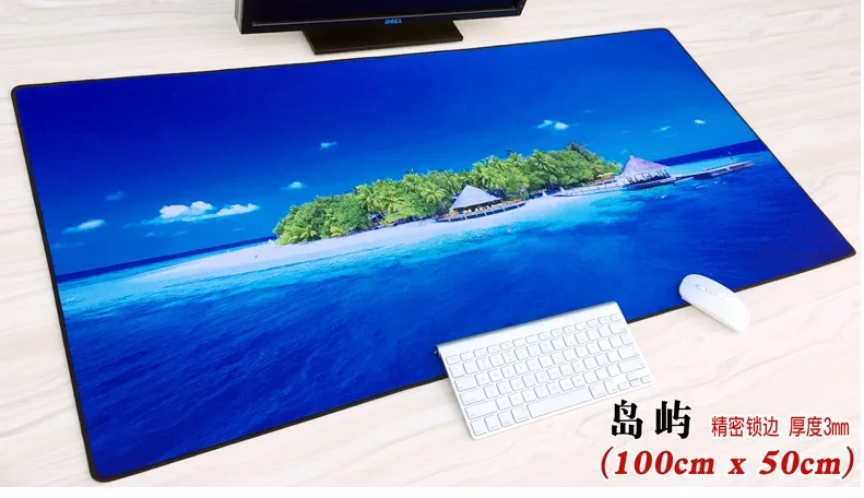Большой коврик для мыши WESAPPA 100 см x 50 XXL геймерский клавиатуры Офисная настольная