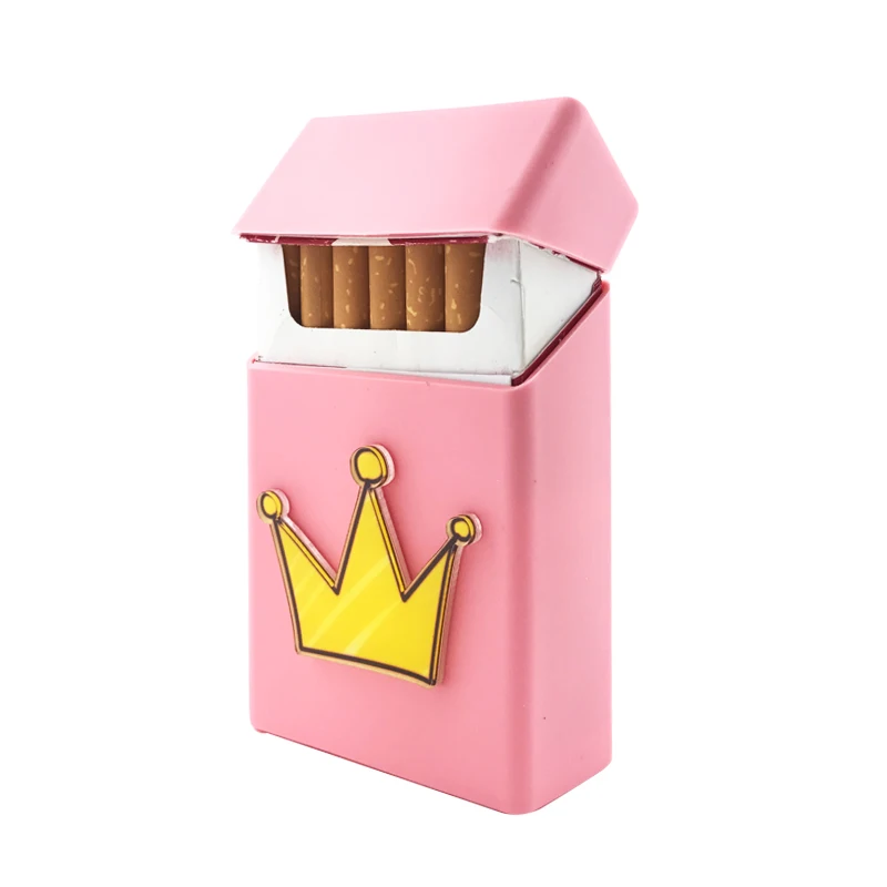 Новый милый 3D значок силиконовая сигаретная коробка чехол для сигарет