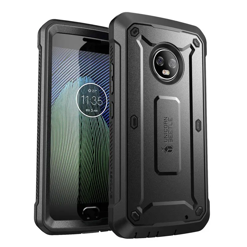 Black Для Moto G6 чехол SUP чехол UB Pro полный корпус прочная кобура крышка со встроенной защитной пленкой для Moto G6 чехол выпуска - Цвет: Black