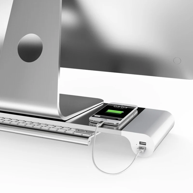 Компьютерная подставка для монитора usb-адаптер настольная подзарядки компьютера