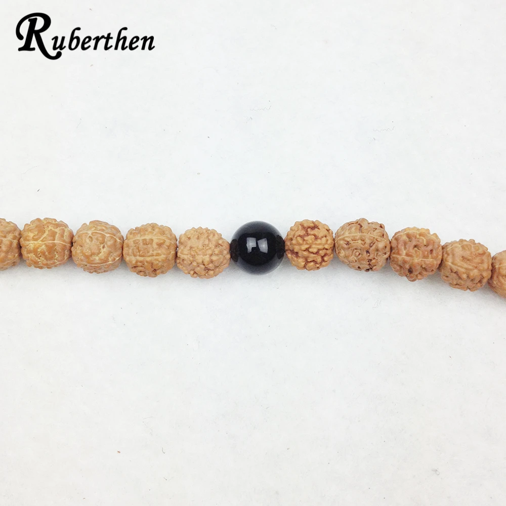 Ruberthen новый дизайн модные 108 Mala Beads женский черный оникс и молитвенные бусины