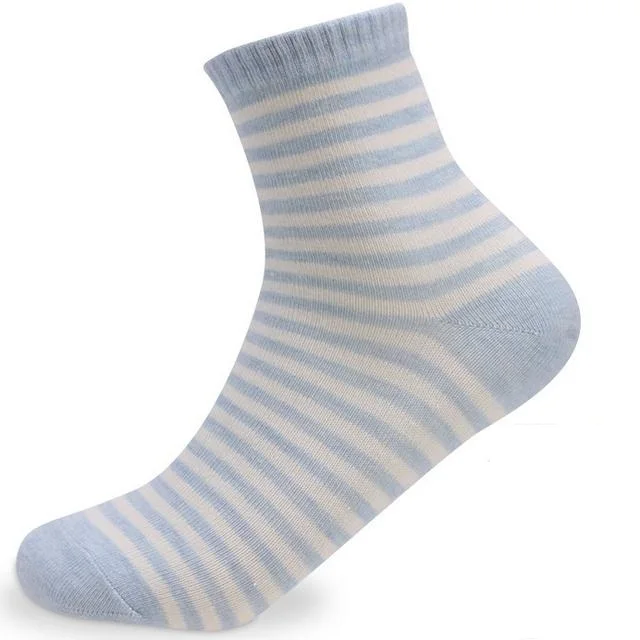 5 парт/лот женские хлопковые носки однотонные Стильные повседневные милые