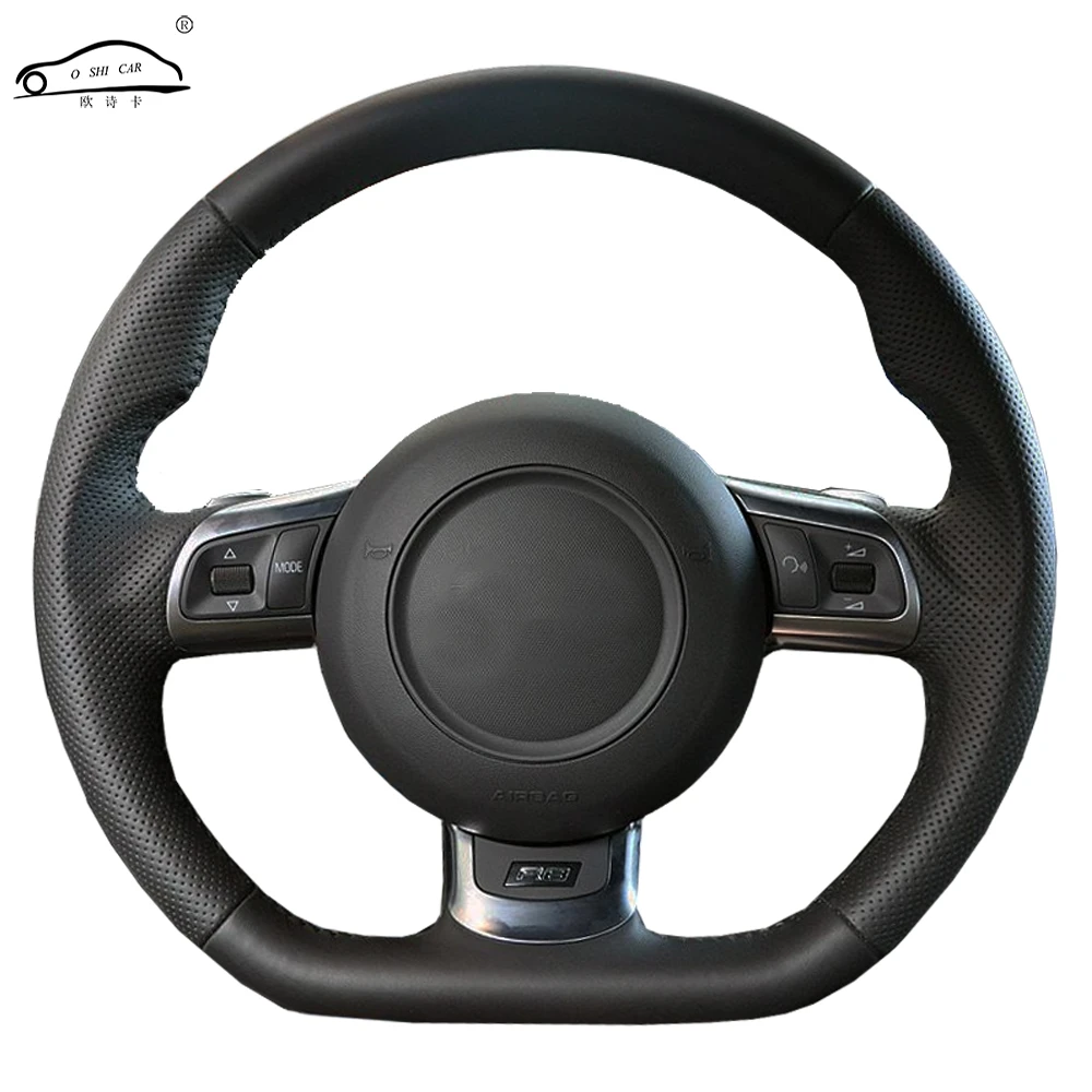 Крышка рулевого колеса автомобиля из натуральной кожи для Audi TT 2008-2013/Специальный руль оплетка