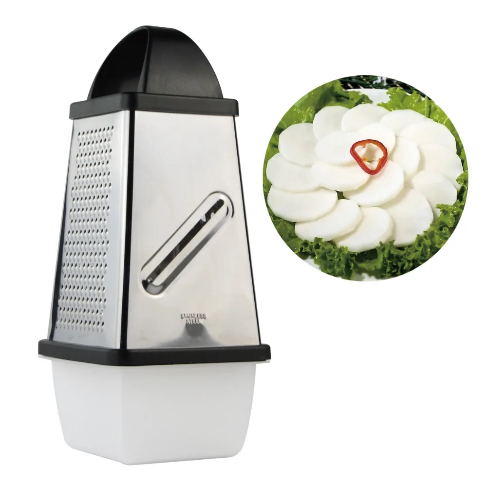 4 сторонний измеритель из нержавеющей стали грубые лезвия терка для сыра Zester Slicer