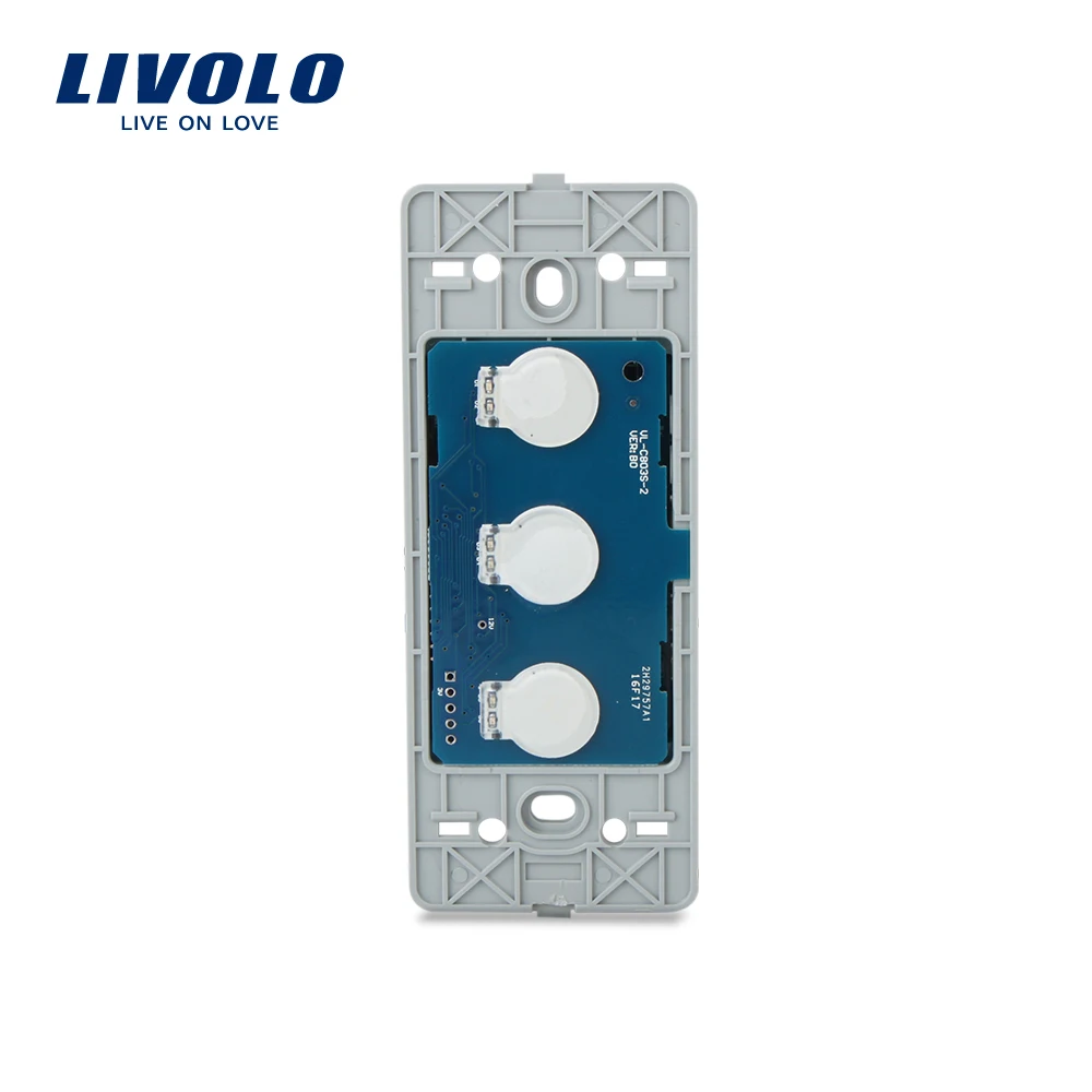 Livolo US standard Base Of Wall Light Touch Screen Switch 3Gang 2Way AC 110~250V VL-C503S | Обустройство дома