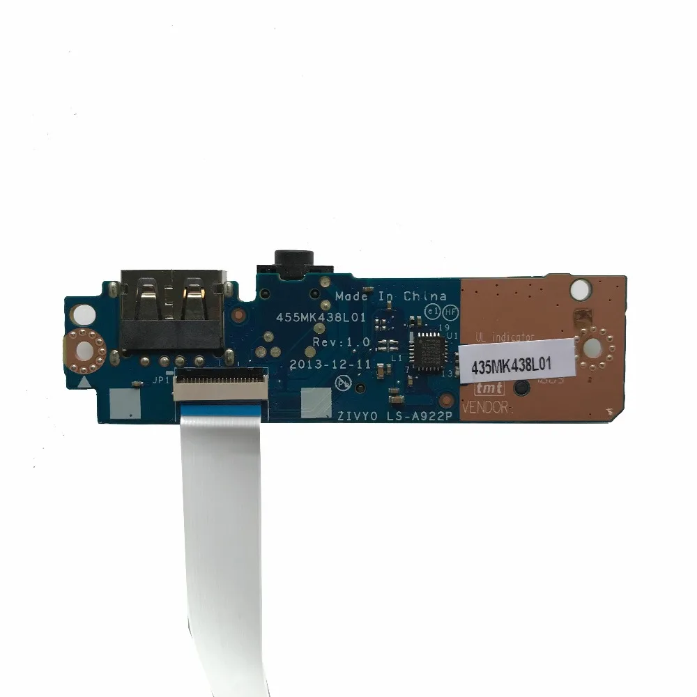 SZWXZY отличная оригинальная USB плата для Lenovo YOGA 2 13 с кабелем 455MK438L01 ZIVY0 LS A922P