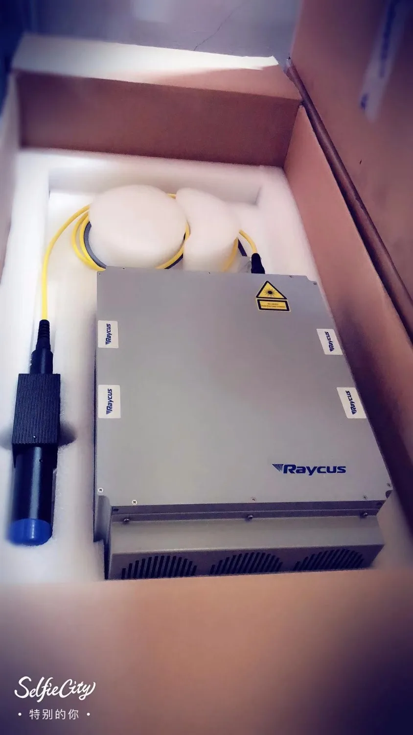 Волоконно волоконная лазерная маркировочная машина 20 Вт Raycus для маркировки
