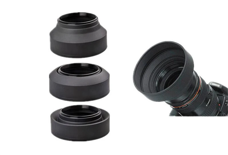 

67 mm Camera Collapsible Rubber Lens Hood for Standard & Wide & Tele Focus