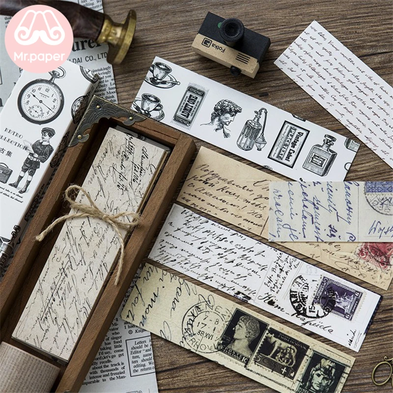 Mr Paper 30 шт./кор. винтажные часы в стиле ретро новые бумажные карты для открыток