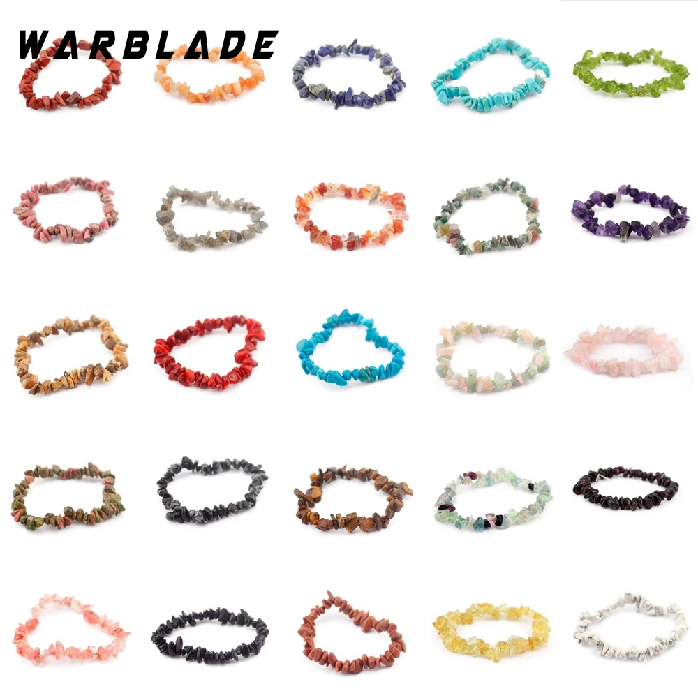 

Женские браслеты WarBLade, из натурального тигрового глаза, 35 цветов, браслет с драгоценным камнем