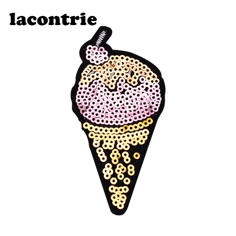 Блестки патчи для одежды с мороженым утюга модная вышивка сделай сам аппликация
