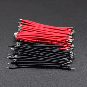 100PCSLOT Tin-Plated Breadboard PCB Solder Cable 24AWG 5cm Fly Jumper Wire Cable Tin Conductor Wires 1007-24AWG Connector Wire