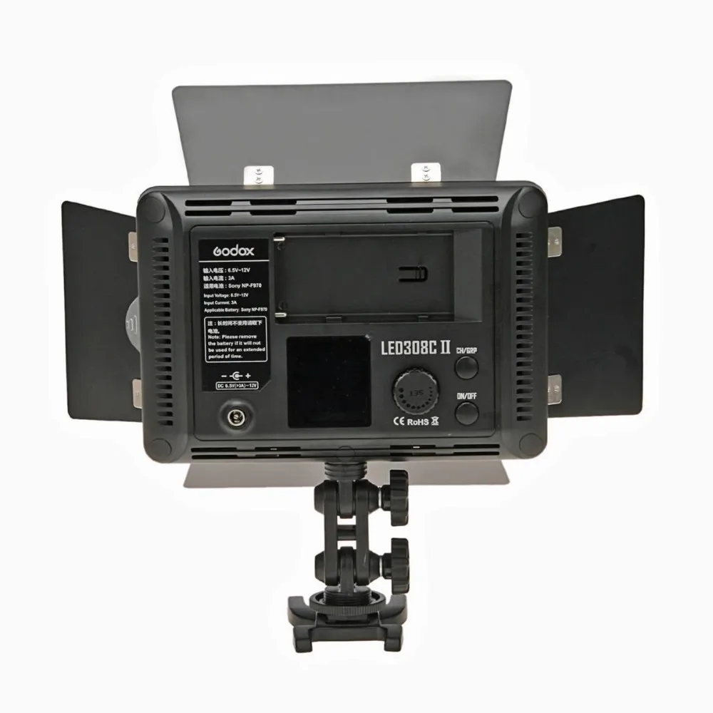 Godox 308C II двухцветный светодиодный видео свет 3300-5600 K+ пульт дистанционного управления для Canon Nikon камеры видеокамеры DV
