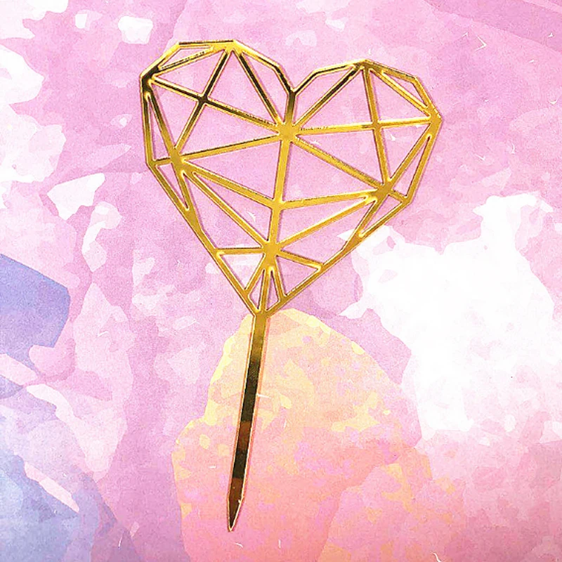 IVYSHION акриловый Топпер для торта С Днем Рождения с надписью Heart инструменты