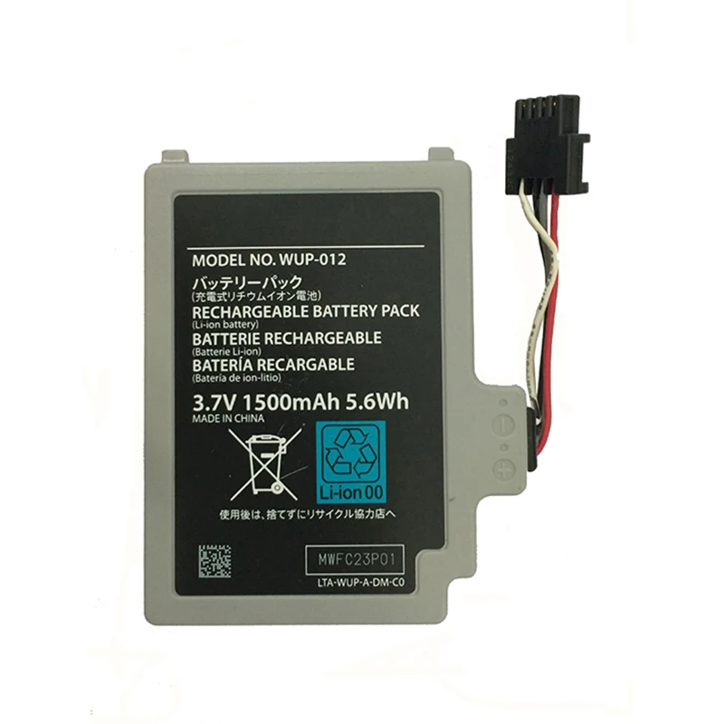 GTF 3.7V1500mAh литий-ионная аккумуляторная батарея Замена для nintendo wii U контроллер WUP-012 электроинструмент