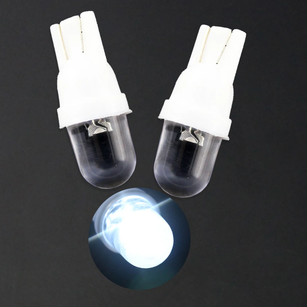 200 шт./лот 6 в 3 В T10 1 SMD выпуклая линза 194 W5W салона автомобиля боковые клиновидные